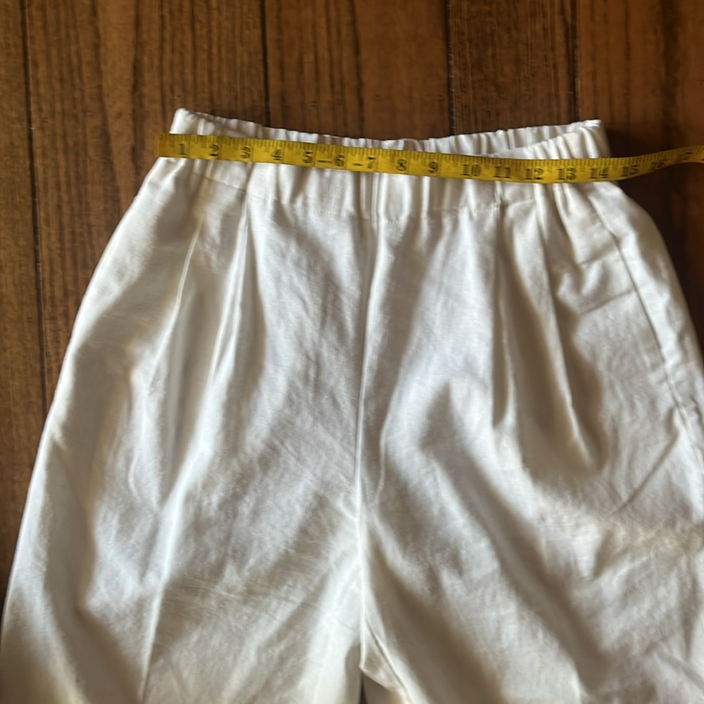 Go Lightly White Linen/ Viscose Pants, Made In USA sold - Picture 11 of 15